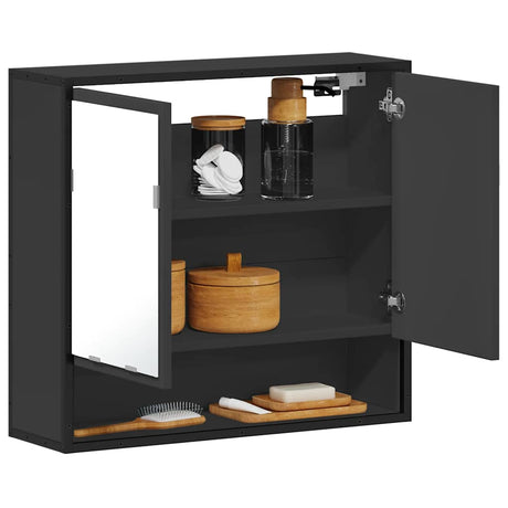 Bathroom Mirror Cabinet 65X20X60 Cm Engineered Wood