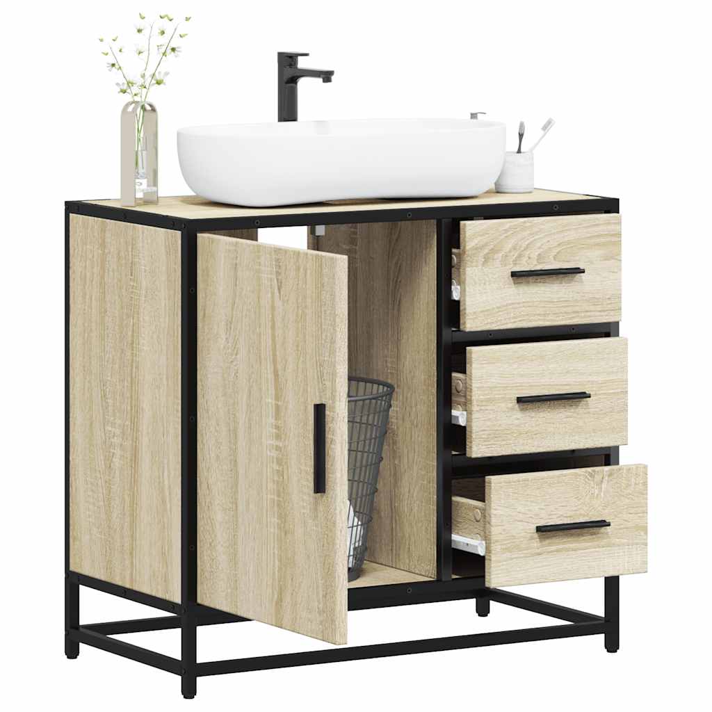 Bathroom Sink Cabinet 65X33X60 Cm Engineered Wood