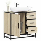 Bathroom Sink Cabinet 65X33X60 Cm Engineered Wood
