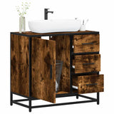Bathroom Sink Cabinet 65X33X60 Cm Engineered Wood