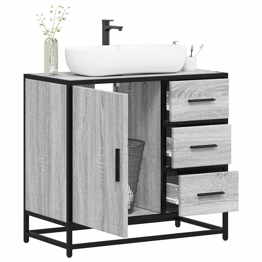 Bathroom Sink Cabinet 65X33X60 Cm Engineered Wood