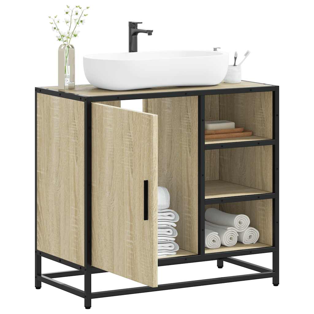 Bathroom Sink Cabinet 65X33X60 Cm Engineered Wood