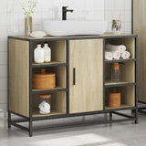 Bathroom Sink Cabinet Sonoma Oak 80x33x60 cm Engineered Wood