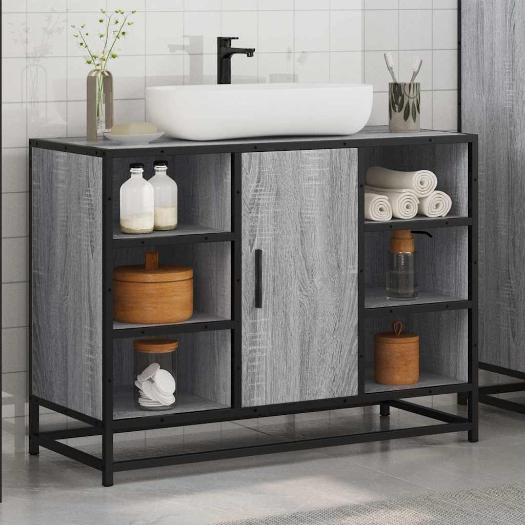 Bathroom Sink Cabinet 80X33X60 Cm Engineered Wood