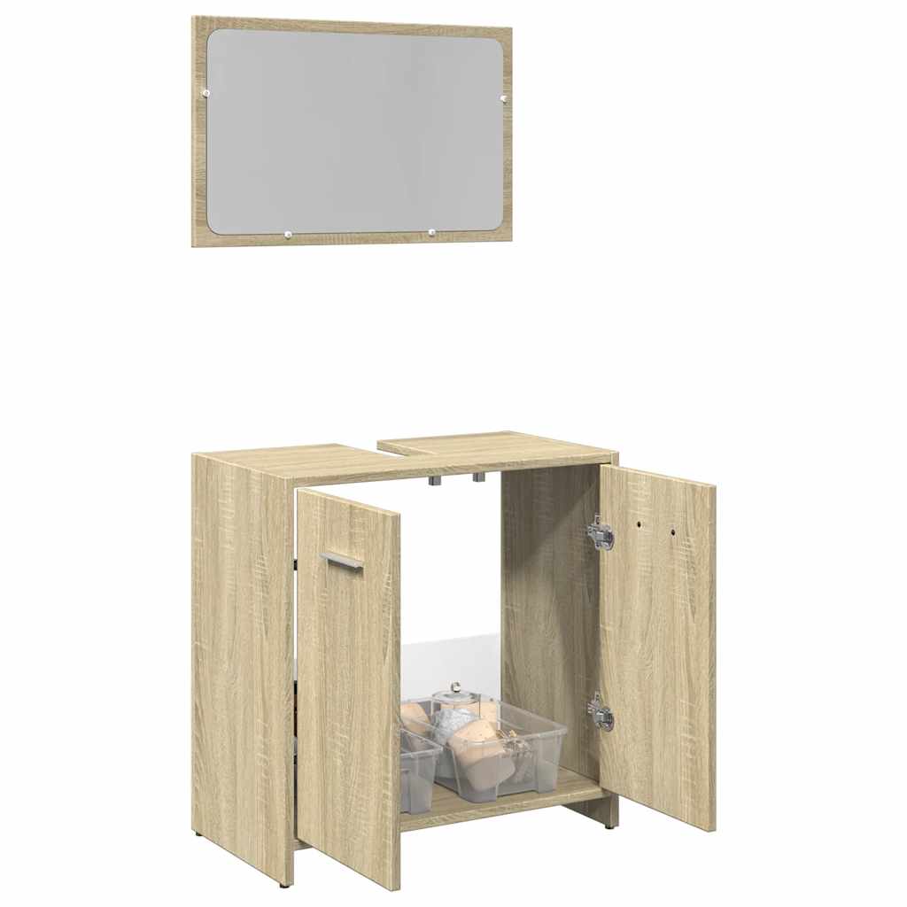 Bathroom Furniture Set Engineered Wood