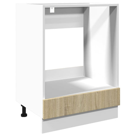 Oven Cabinet Sonoma Oak 60X46X81.5 Cm Engineered Wood
