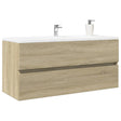 Bathroom Sink Cabinet Sonoma Oak 100X38.5X45 Cm Engineered Wood