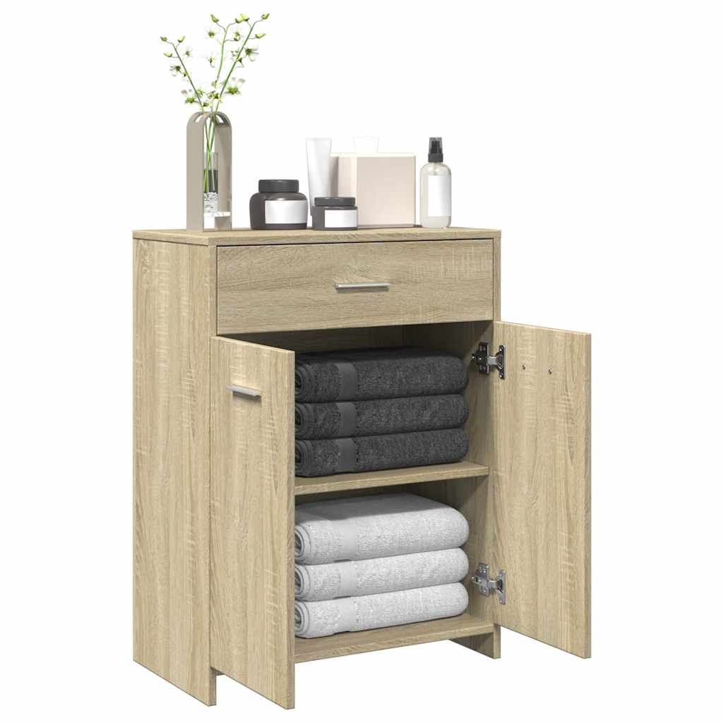 Bathroom Cabinet 60X33X80 Cm Engineered Wood
