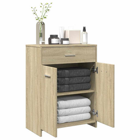 Bathroom Cabinet 60X33X80 Cm Engineered Wood
