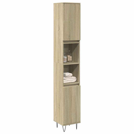 Bathroom Cabinet 30X30X190 Cm Engineered Wood
