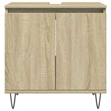 Bathroom Cabinet Sonoma Oak 58X33X60 Cm Engineered Wood