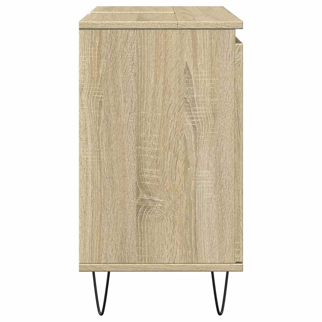 Bathroom Cabinet Sonoma Oak 58X33X60 Cm Engineered Wood
