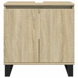 Bathroom Cabinet Sonoma Oak 58X33X60 Cm Engineered Wood