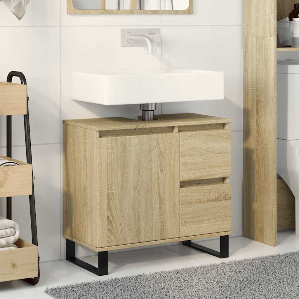 Bathroom Cabinet 65X33X60 Cm Engineered Wood