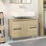 Bathroom Cabinet 80X33X60 Cm Engineered Wood