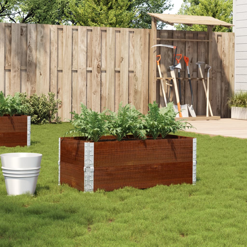 Garden Planter Brown 120X80 Cm Solid Wood Pine