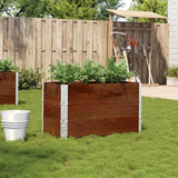 Garden Planter Brown 120X80 Cm Solid Wood Pine
