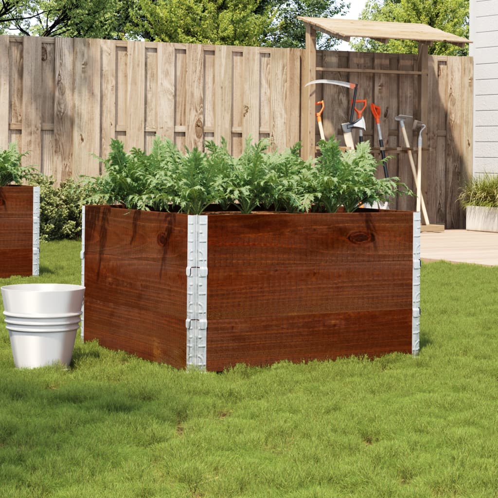 Garden Planter Brown 120X80 Cm Solid Wood Pine