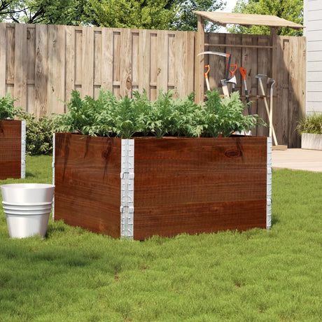 Garden Planter Brown 120X80 Cm Solid Wood Pine