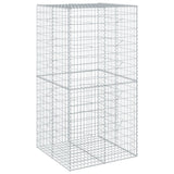 Gabion Basket with Cover 100x100x200 cm Galvanised Iron