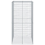 Gabion Basket with Cover 100x100x200 cm Galvanised Iron