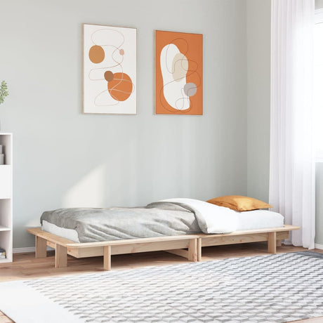 Bed Frame Without Mattress Super King Solid Wood Pine