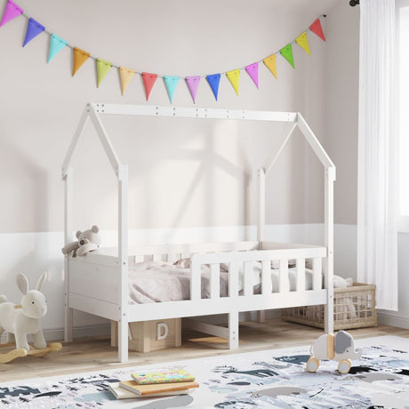 Kids' House Bed Frame Without Mattress Pine