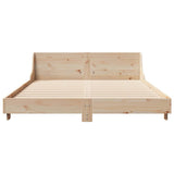 Bed Frame Without Mattress King Size Solid Wood Pine