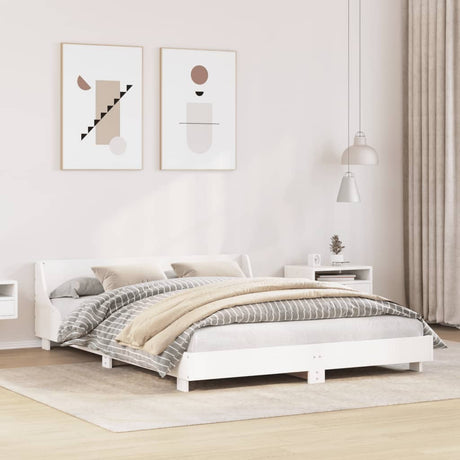 Bed Frame Without Mattress King Size Solid Wood Pine