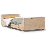 Bed Frame Without Mattress Solid Wood Pine