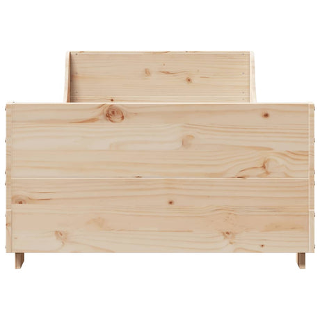 Bed Frame Without Mattress Solid Wood Pine