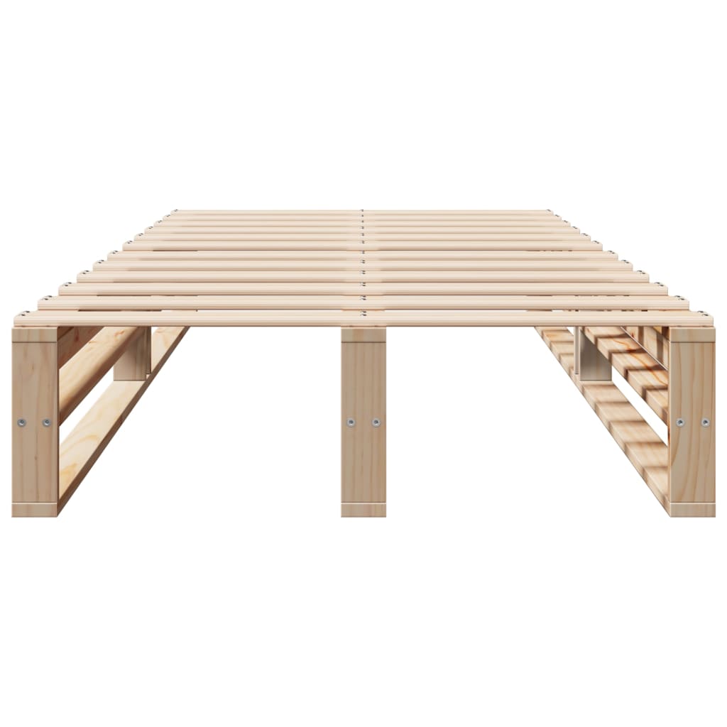 Bed Frame Without Mattress Solid Wood Pine