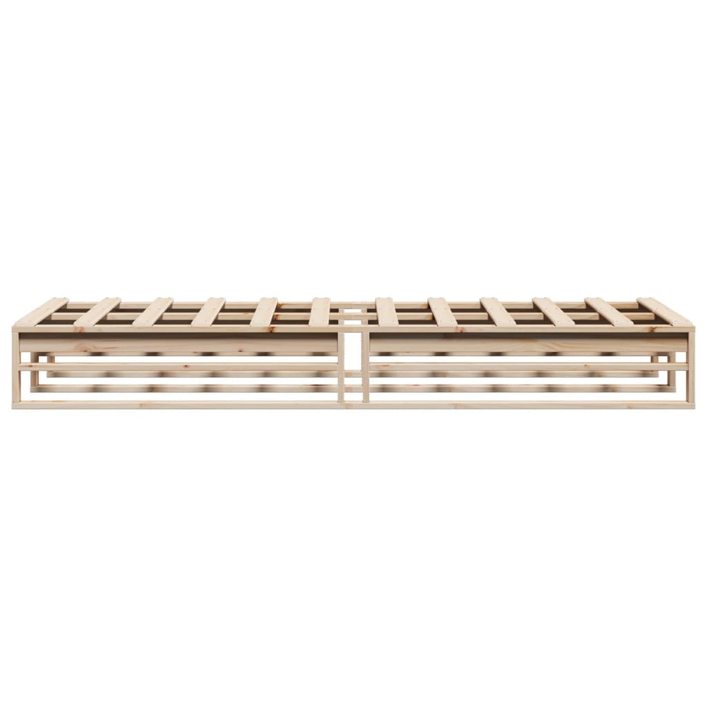 Bed Frame Without Mattress Solid Wood Pine
