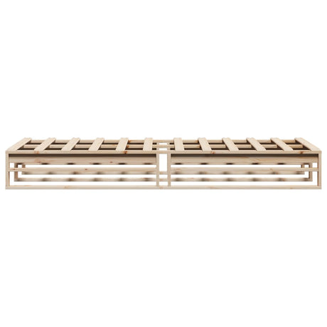 Bed Frame Without Mattress Solid Wood Pine