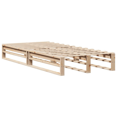 Bed Frame Without Mattress Solid Wood Pine