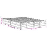 Bed Frame without Mattress 160x200 cm Solid Wood Pine