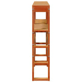 Headboard With Shelves 120 Cm Solid Wood Pine