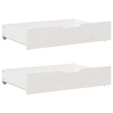 Under-Bed Drawers With Wheels 2 Pcs 80X55X17 Cm Solid Wood Pine