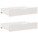 Under-Bed Drawers With Wheels 2 Pcs 80X55X17 Cm Solid Wood Pine