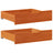 Under-Bed Drawers With Wheels 2 Pcs 80X55X17 Cm Solid Wood Pine