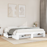 Bed Frame Without Mattress 200X200Cm Engineered Wood