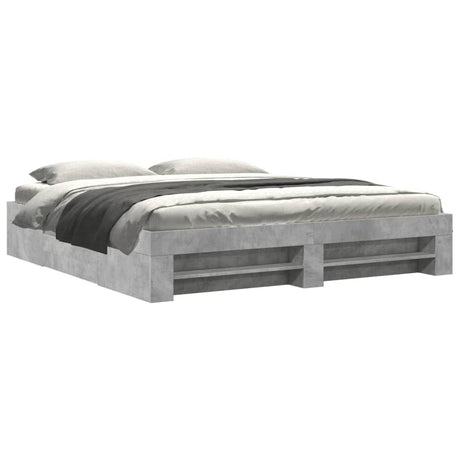 Bed Frame Without Mattress 200X200Cm Engineered Wood