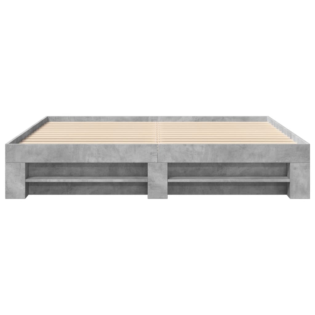 Bed Frame Without Mattress 200X200Cm Engineered Wood