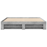 Bed Frame Without Mattress 200X200Cm Engineered Wood