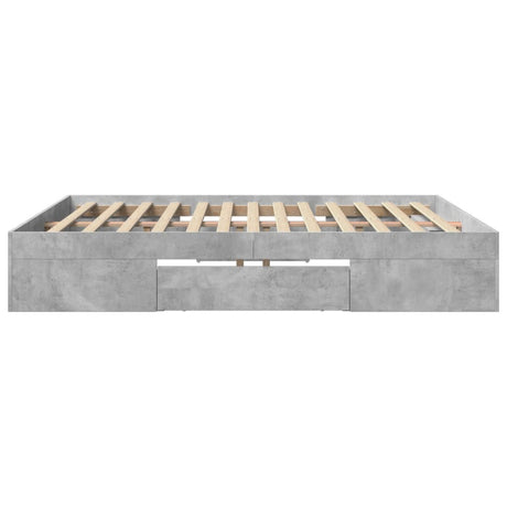 Bed Frame Without Mattress 200X200Cm Engineered Wood