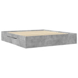 Bed Frame Without Mattress 200X200Cm Engineered Wood