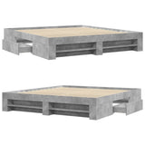 Bed Frame Without Mattress 200X200Cm Engineered Wood