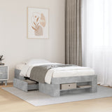 Bed Frame Without Mattress 200X200Cm Engineered Wood