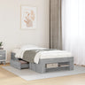 Bed Frame Without Mattress 200X200Cm Engineered Wood