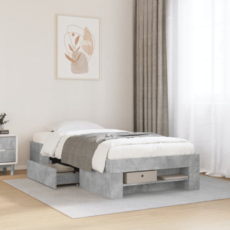 Bed Frame Without Mattress 200X200Cm Engineered Wood